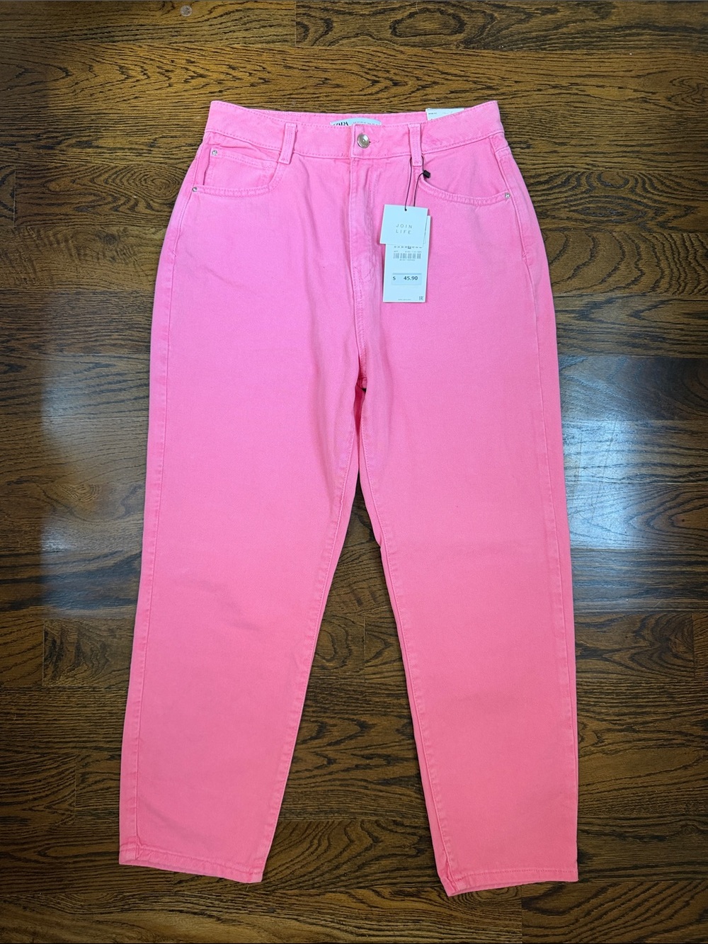 Zara Pink Jeans Size 8 NWT